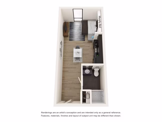Studio 603 floor plan